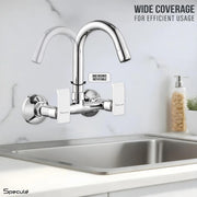 Lyric Wall-mount Kitchen Sink Mixer Tap with Swivel Spout - by Specule